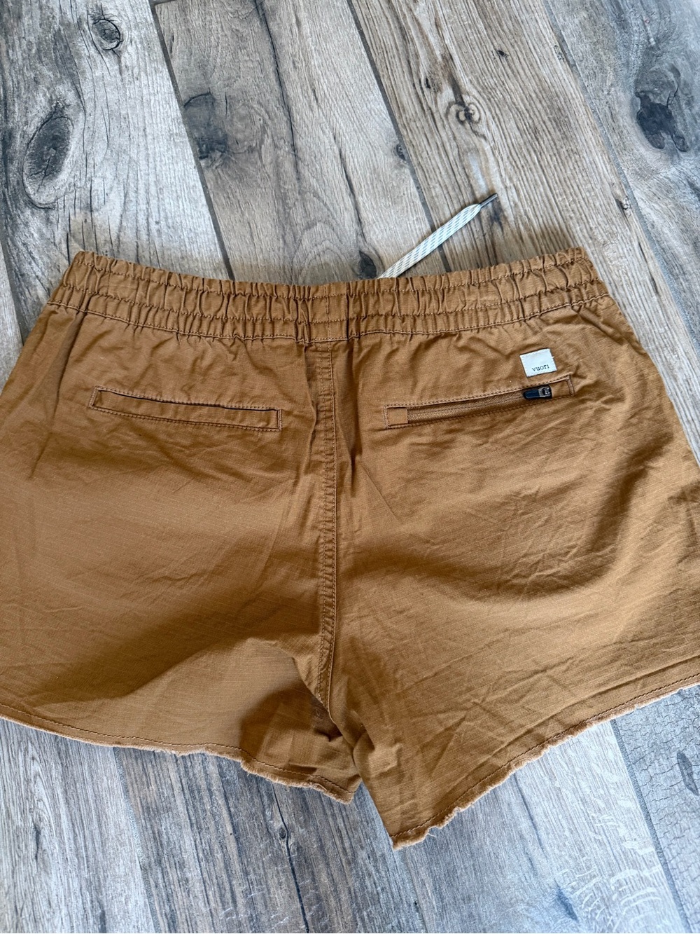 Vuori Brown Drawstring Ripstop Shorts - Picture 5 of 7